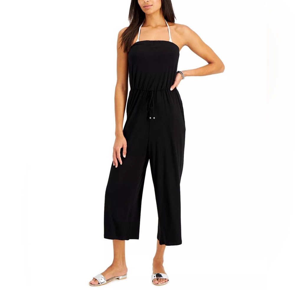 J. VALDI BandeauJumpsuit Swim Cover-Up Small